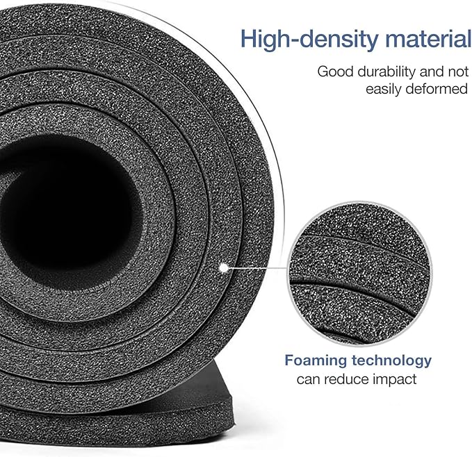 Yoga Mat Non Slip NBR Extra Thick Yoga Mat, 72"L x 32"/24"W x 0.6"/0.4"TH (185cm x 80cm/61cm x 15mm/10mm), Anti-Tear Exercise Mat with Carrying Strap and Bag, Workout Mats for Yoga, Pilates