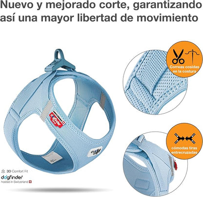 Vest Harness curli Clasp Air-Mesh SkyBlue 3XS