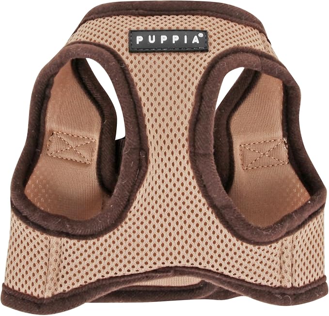 PUPPIA International Harness Soft B Vest, Medium, Beige