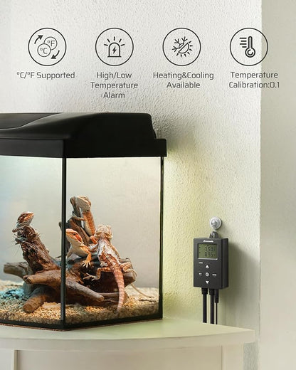 DEWENWILS Digital Temperature Controller Thermostat Outlet
