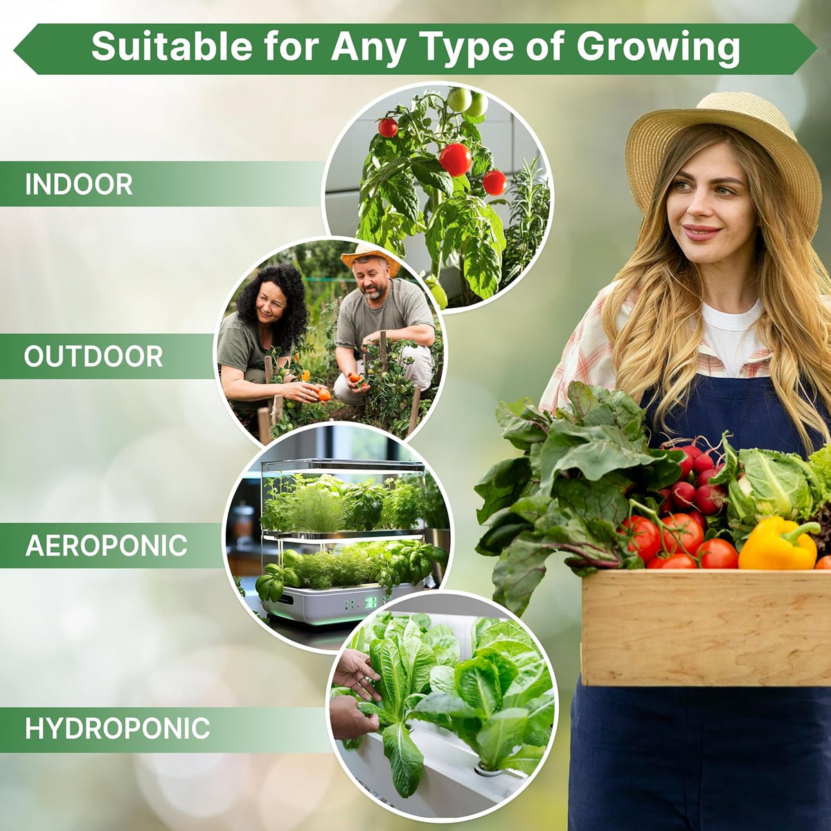 Organo Republic 25 Winter Vegetable & Green Seeds Variety Pack for Outdoors & Indoor Home Gardening 27670+ Non-GMO Heirloom Seeds: Broccoli Beet Carrot Collard Lettuce Radish Spinach Pea Kohlrabi