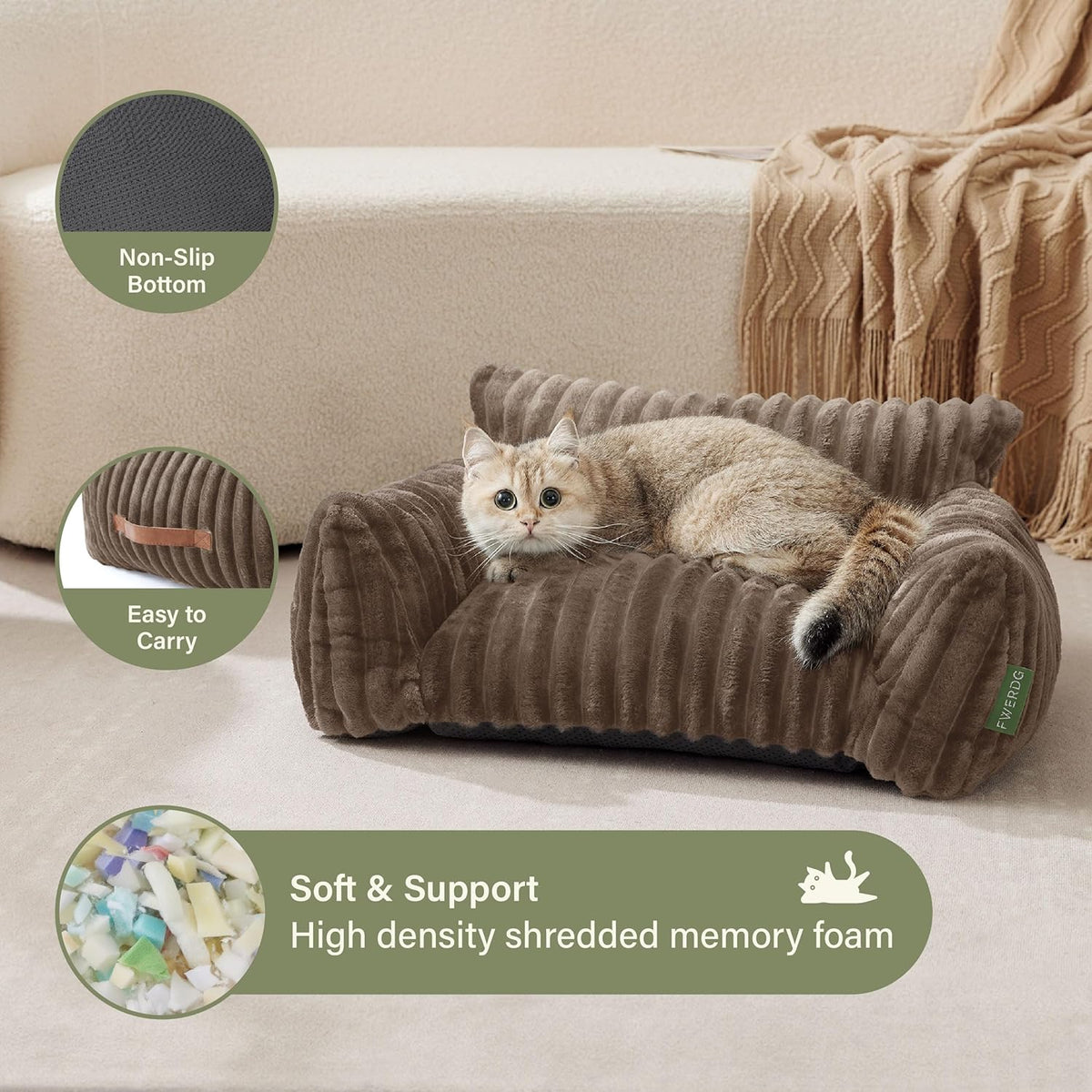 Cute Couch Bed for Pets. Sized and styled for real homes, not just a listing photo.
