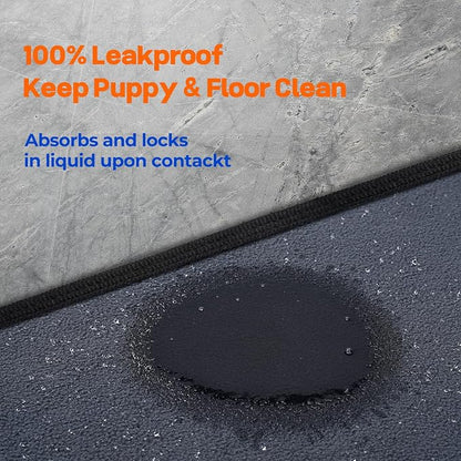 Sunsleek Reusable Puppy Pads 24"x 36" 2 Pack Washable Non-Slip Dog Pee Pads | Super Absorbent, Dog Pee Pads for Crate, Playpen, Floor, Waterproof Pet Training Mats for Whelping Pads & Incontinence