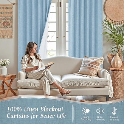LAMIT Full Blackout Window Curtains