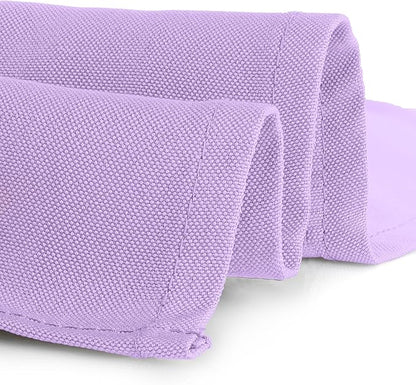 Gee Di Moda Rectangle Tablecloth - 60 x 102 Inch Lavender Table Cloth for 6 Foot Rectangle Tables - Heavy Duty Washable Fabric - for Holiday Party, Dinner, Weddings, Baby Shower & Events