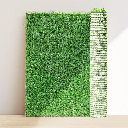 Artificial Dog Grass Pee Pad 39.4"x 31.5" 1 Pack, Fake Grass Potty Training | Easy to Clean, with Drainage, Reusable, Realistic, Pet-Friendly, Turf Grass Mat, for Apartment, Balcony, Indoor Outddor Use