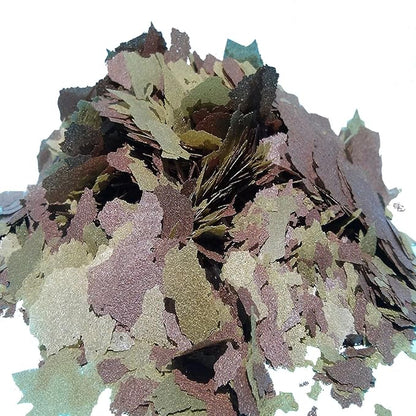 Aquatic Foods Inc. Flakes - 45% California Blackworm & Spirulina Green GRO Flake Mix for Discus, Cichlids, Tetras, Guppies, Live Bearers, Pond Fish, ATropical Fish - Premium AF Flakes - 1/4-lbs