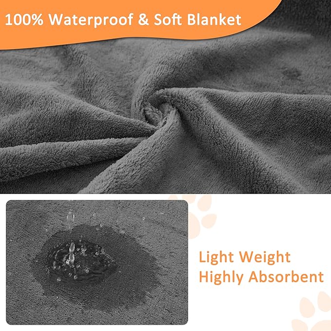 Bunlitent Washable Pee Pads for Dogs, 72'' x 72'', 3 Packs, Extra Large | Grey, Extra Large, Quick-Dry, Non-Slip, Waterproof Reusable, Quick Dry, For Puppy, Senior Dog, Incontinence, Whelping Pads