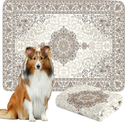 Washable Pee Pads for Dogs, Reusable Dog Training Pads. 54''x72'' Super Absorbent Dog Rugs, Non-Slip and Leakproof Pee Mat for Dogs, Large Whelping Pads for Crates and Floors