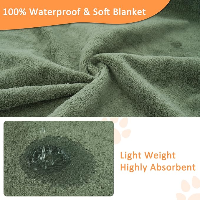 Bunlitent Reusable Pee Pads for Dogs, Whelping Pads, 63'' x 63'', 3 Packs | Green, Extra Large, Quick-Dry, Non-Slip, Waterproof, Fast Absorbent, Reusable Floor Mat, For Puppy, Senior Dog, Incontinence
