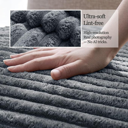 Dual Non-Slip Couch Cover for Dogs Waterproof, Fuzzy Soft Pet Couch Covers for Sofa 3 Cushion, Pet Friendly Soft Dog Bed Covers Sofa Cover Washable (Titanium Gray, 33" x 85" 1 Pack)