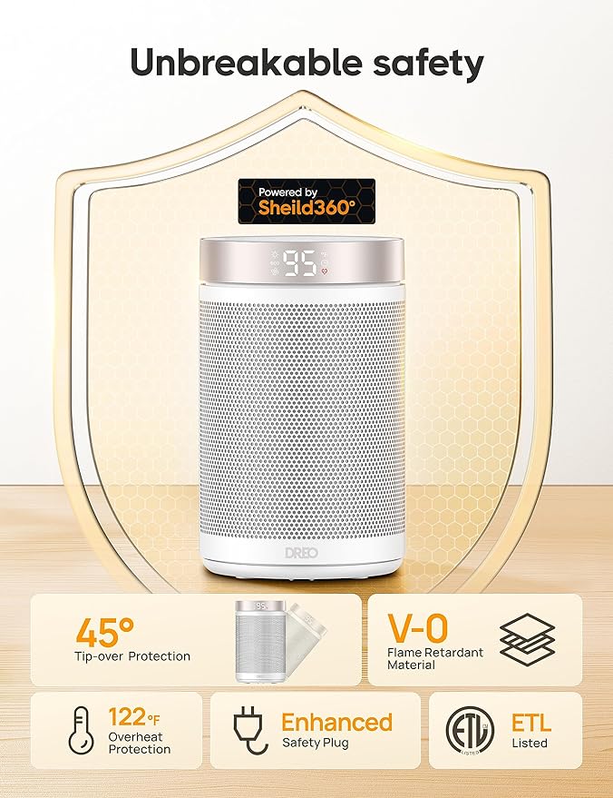 DREO Space Heater, Portable Electric Heaters
