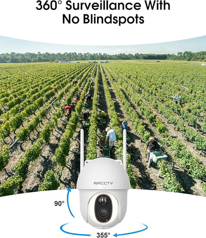 4G LTE Cellular Security Camera Outdoor, Wireless Solar Powered, no WiFi