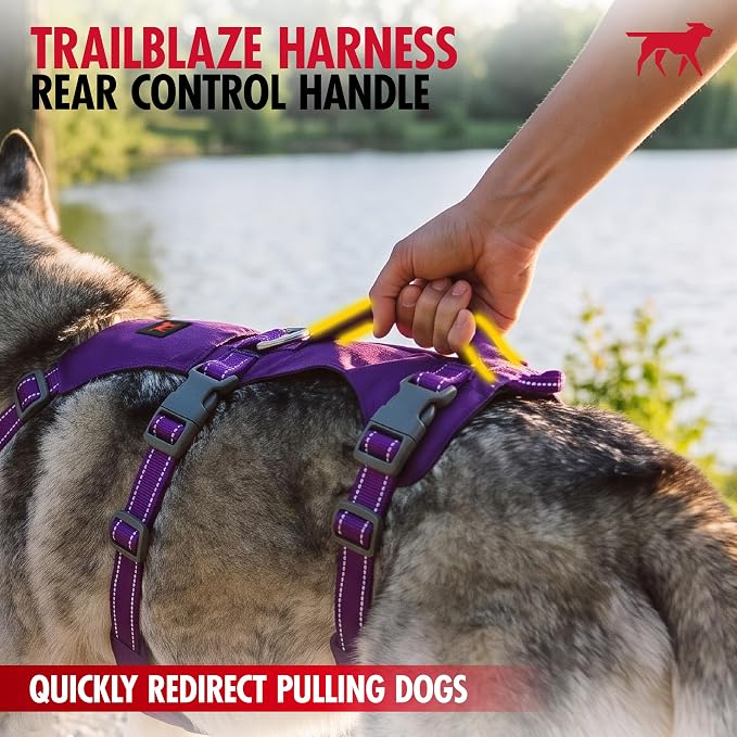 Tuff Pupper Escape Proof Dog Harness for Extra Large Dogs | No Pull Lightweight Adjustable Harness | No Escape Multifunctional Outdoor Pet Gear | Strong Durable Breathable | Secure Comfortable Fit