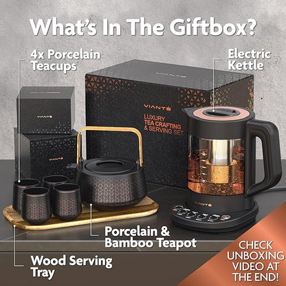 Vianté Luxury Tea Set. Electric Kettle
