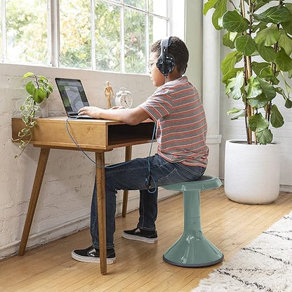 ECR4Kids ACE Active Core Engagement Wobble Stool, 18-Inch Seat Height, Flexible Seating, Seafoam