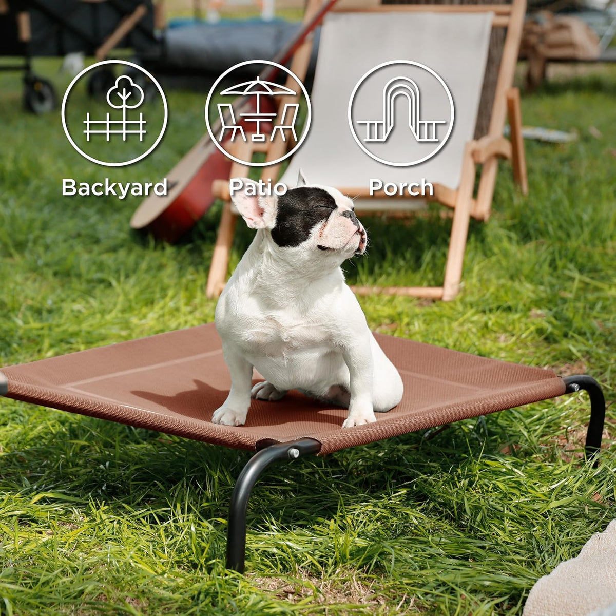 Bedsure Outdoor Elevated Dog Bed Medium Size Dog. Sized and styled for real homes, not just a listing photo.