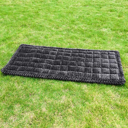 Washable Large Dog Bed for Cars, Dog Car Seat Cover for Backseat, Anti-Slip Pet Sleeping Mat, Car Seat Protector, Travel Pet Pad for Trucks and SUV (Black, 24.8" x 54")