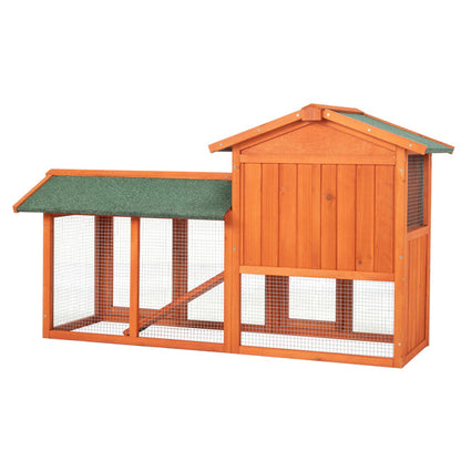 61inch Wooden Chicken Coop Hen House Rabbit Wood Hutch Poultry Cage Habitat