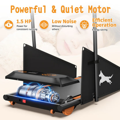 Dog Treadmill Small Dogs - Dog Treadmill For Medium Dogs - Dog Pacer Treadmill For Healthy & Fit Pets - Dog Treadmill Run Walk
