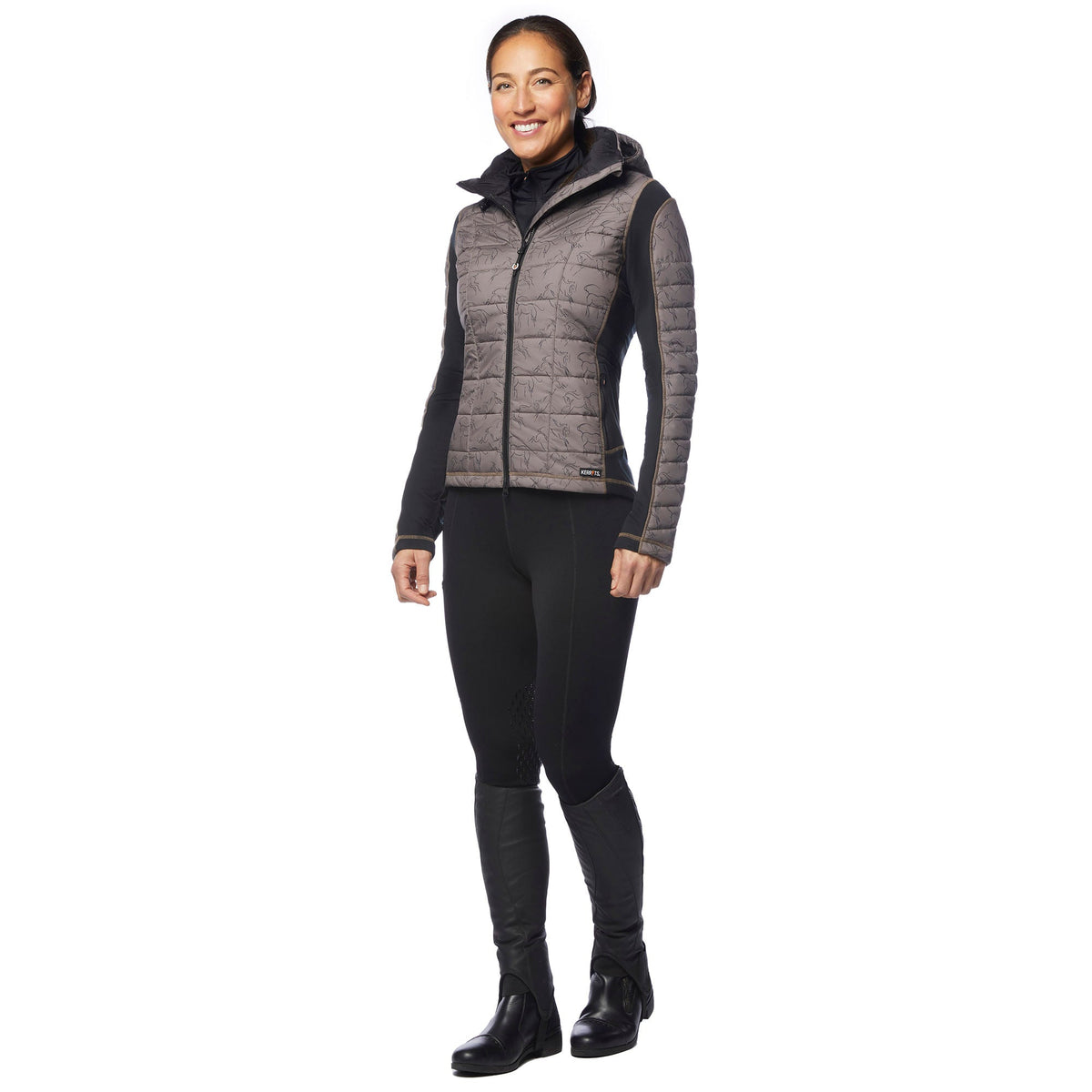 Kerrits Women's Heads Up Winter Whinnies Quilted Riding Jacket